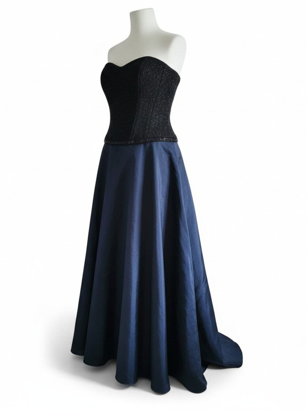 Scott McClintock Navy Strapless Maxi Skirt Dress 14